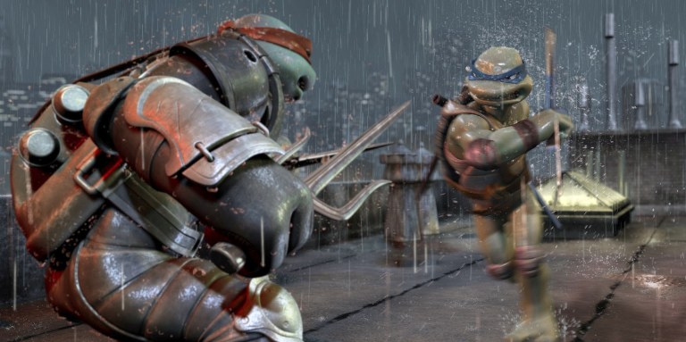 Tmnt 2007 Leonardo Vs Raphael